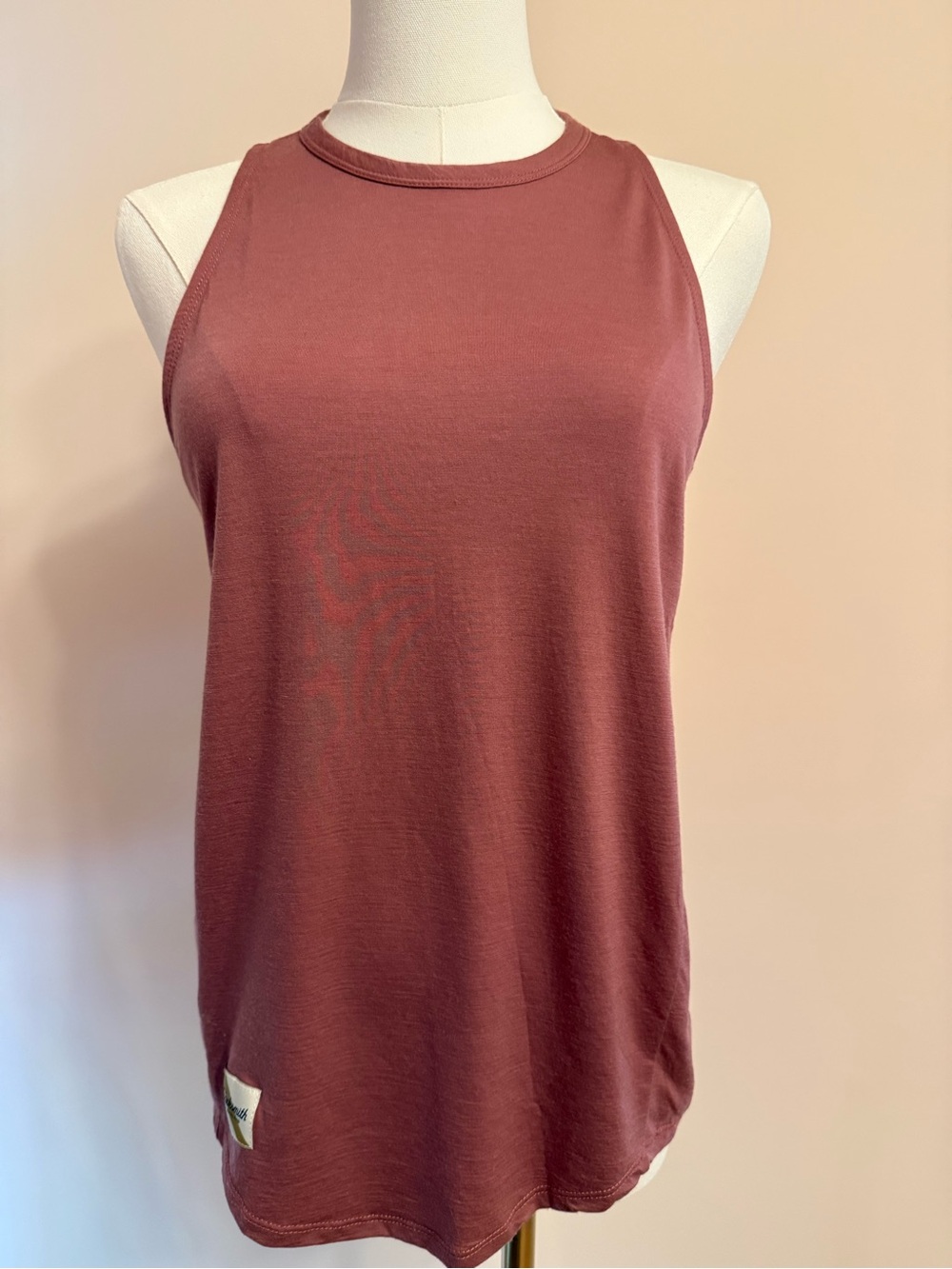 Tracksmith Harrier Merino Tank Dusty Rose